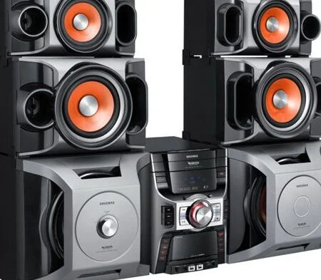Conectando parlantes más grandes al subwoofer: La respuesta aquí 1 equipo de sonido